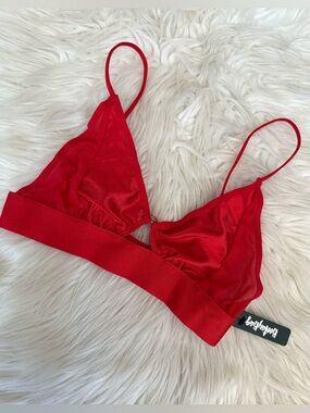 Women’s Booty Bag red triangle bralette